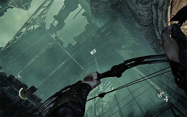 The second variant assumes that you reach the roof of the cargo elevator and it is much more interesting than the previous one, because the risk of the main character being sported is much lower - Take the cargo elevator - Chapter 7: The Hidden City - Thief - Game Guide and Walkthrough