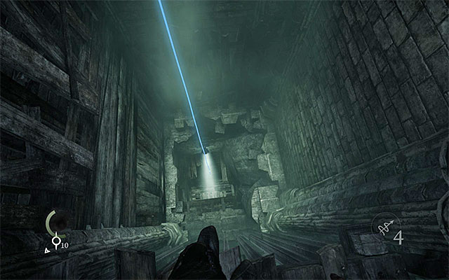 You need to grab onto the rope and climb to the very bottom - Take the cargo elevator - Chapter 7: The Hidden City - Thief - Game Guide and Walkthrough