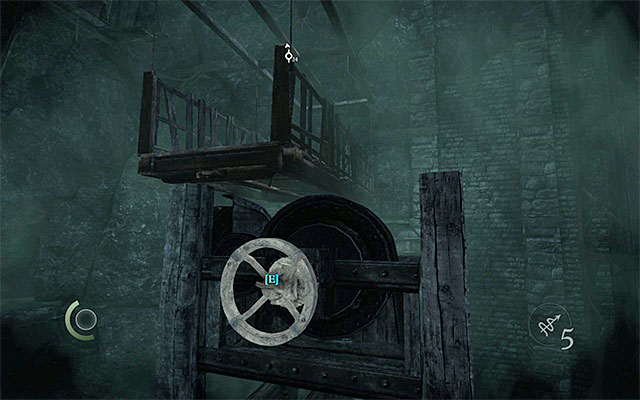 I recommend that you remain in this area and jump down to a much large wooden platform - Cross the loading docks of the Hidden City - Chapter 7: The Hidden City - Thief - Game Guide and Walkthrough