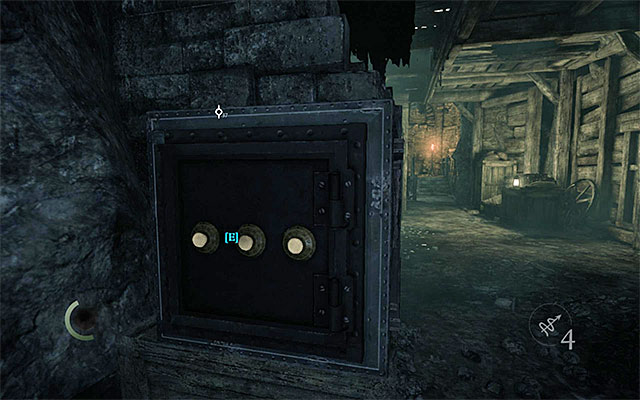 The correct safe combination is 673 - Cross the loading docks of the Hidden City - Chapter 7: The Hidden City - Thief - Game Guide and Walkthrough