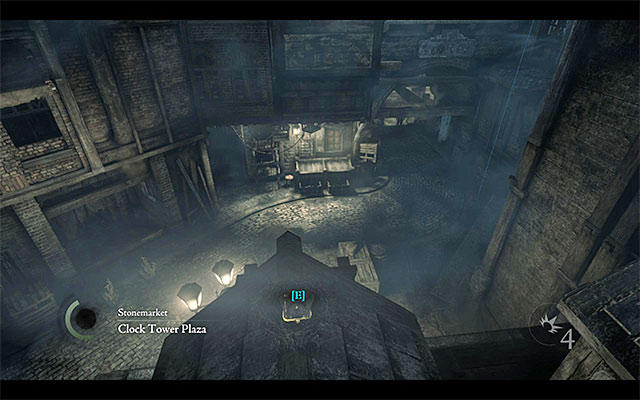 It is recommended that you have the upgrade that cushions falls from heights - Equipment upgrades - Trips to the City - Thief - Game Guide and Walkthrough