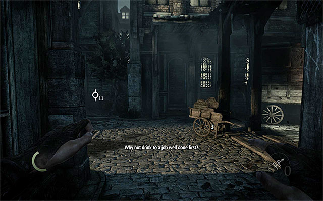 After you reach the main street, go ahead - Follow Erin - Prologue: The Drop - Thief - Game Guide and Walkthrough