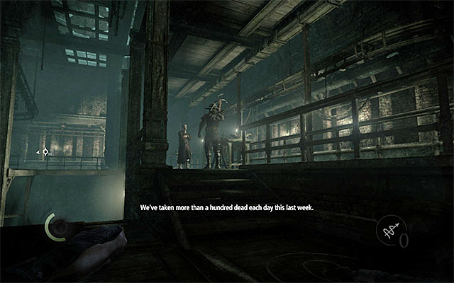 The area with the scientist and two guards - Exploration of the second part of the foundry - Chapter 2: Dust to Dust - Thief - Game Guide and Walkthrough