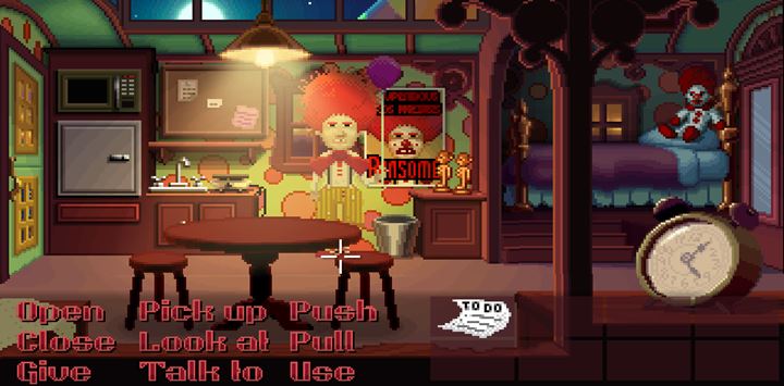 Search through Ransoms room and read the notes on the board. - Part 1 - The meeting / Part 2 - The Body | Walkthrough - Walkthrough - Thimbleweed Park Game Guide
