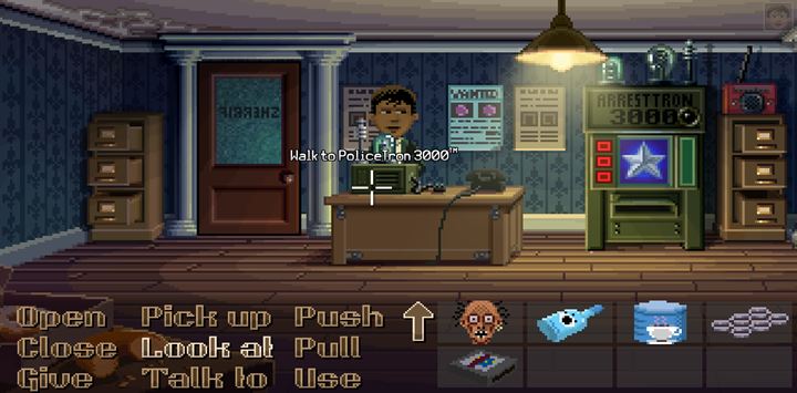 Use the radio to trick the female journalist. - Part 1 - The meeting / Part 2 - The Body | Walkthrough - Walkthrough - Thimbleweed Park Game Guide