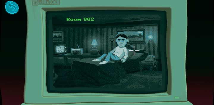 Go to the watched guest and start haunting his room. - Part 3 - The Arrest | Walkthrough - Walkthrough - Thimbleweed Park Game Guide