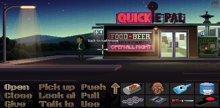 Enter the toilet and take the toilet paper. - Part 3 - The Arrest | Walkthrough - Walkthrough - Thimbleweed Park Game Guide