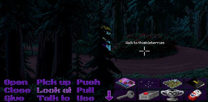 Collect the thimbleberries and give them to the employee of the pipe shop. - Part 4 - The Will / Part 5 - The Reading | Walkthrough - Walkthrough - Thimbleweed Park Game Guide