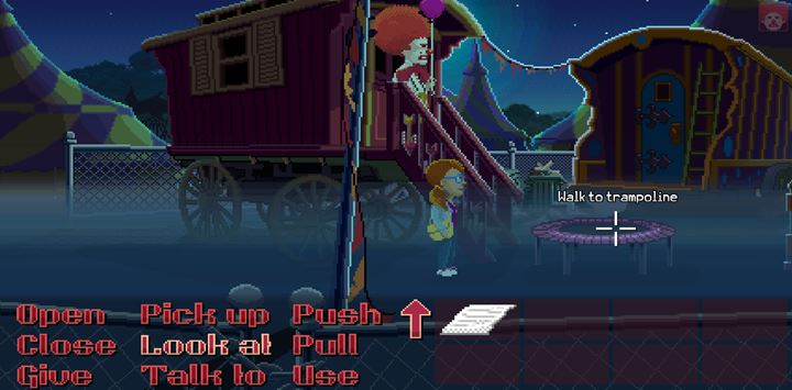 Belay the clown as Dolores. - Part 6 - The Factory | Walkthrough - Walkthrough - Thimbleweed Park Game Guide