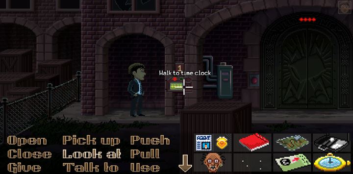 Use the fixed watch on the panels. - Part 6 - The Factory | Walkthrough - Walkthrough - Thimbleweed Park Game Guide