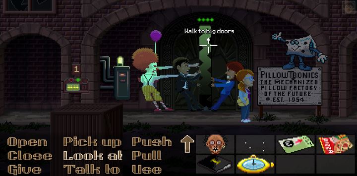Expand the door and walk inside as Dolores. - Part 6 - The Factory | Walkthrough - Walkthrough - Thimbleweed Park Game Guide