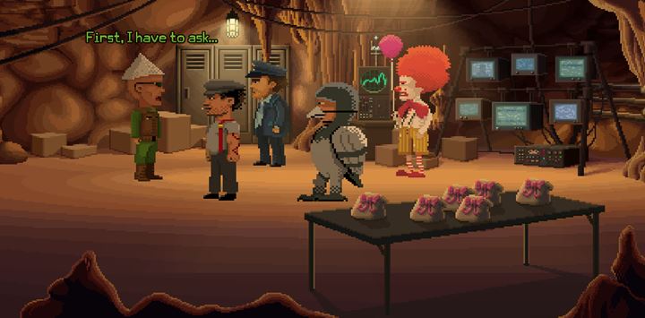 Go to the mysterious meeting and take the gift. - Part 7 - Madness | Walkthrough - Walkthrough - Thimbleweed Park Game Guide