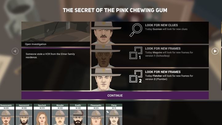 The window where you can assign police officers to an investigation. - Investigations in This is the Police 2 - Other activities - This is the Police 2 Game Guide