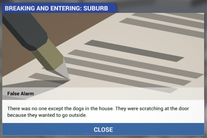 And to think that some elderly man took the behavior of his dogs for a sign of somebodys breaking in. - Calls, favors, protests and mob war - General advices - This is the Police Game Guide