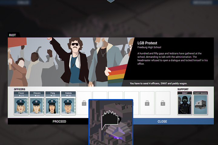 Black markers on the map - Calls, favors, protests and mob war - General advices - This is the Police Game Guide