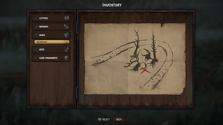 To find the next treasure, youll need a special map - Hidden treasures chests in Aedirn | Thronebreaker The Witcher Tales - Maps of hidden treasures - Thronebreaker The Witcher Tales Guide