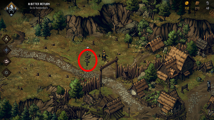 Use the signposts to quickly navigate through the map - The Basic tips for Thronebreaker The Witcher Tales - General Advice - Thronebreaker The Witcher Tales Guide
