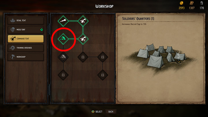 If you want to increase the army limit and start recruiting better units, you need to expand your staff - The Basics of Deck Expanding in Thronebreaker The Witcher Tales - Card Deck - Thronebreaker The Witcher Tales Guide