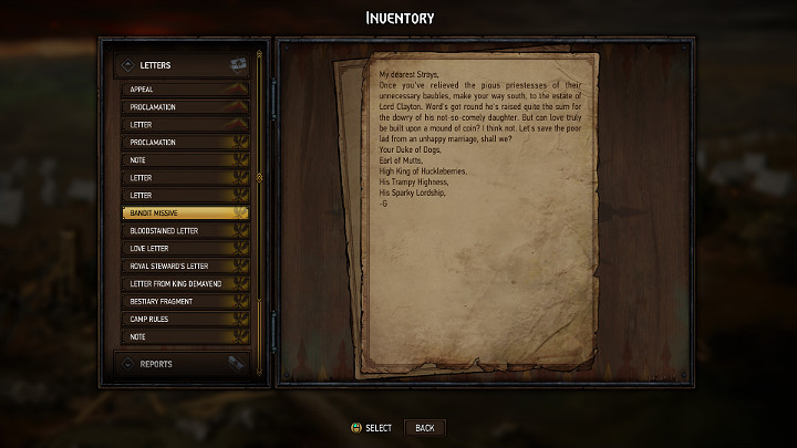 The Royal Tent is a type of Players inventory, where you can find all useful items and information - The Camp in Thronebreaker The Witcher Tales - General Advice - Thronebreaker The Witcher Tales Guide