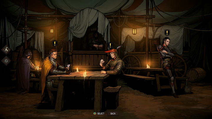 The canteen serves as a meeting place for companions who have joined your army - The Camp in Thronebreaker The Witcher Tales - General Advice - Thronebreaker The Witcher Tales Guide