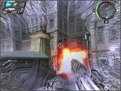 Once the snipers have been killed, start shooting at the remaining enemy soldiers - New Blood I - Walkthrough - Timeshift - Game Guide and Walkthrough