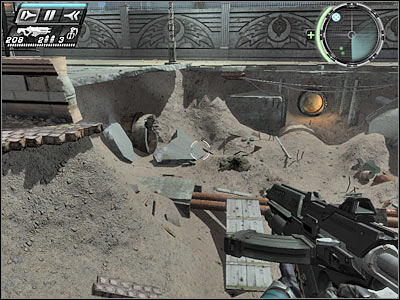 You shouldn't have any major problems finding a tunnel which will allow you to enter a draining system - New Blood I - Walkthrough - Timeshift - Game Guide and Walkthrough