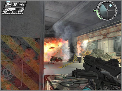 Now you will have to locate a large elevation point, because that's where you'll come across a lever (screen) - Ground Floor II - Walkthrough - Timeshift - Game Guide and Walkthrough