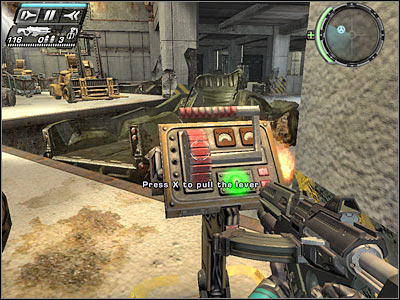 Use the lever once again, HOWEVER this time you will have to stop the flow of time completely - Ground Floor II - Walkthrough - Timeshift - Game Guide and Walkthrough