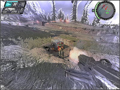 Keep running towards the base - Forced Entry II - Walkthrough - Timeshift - Game Guide and Walkthrough