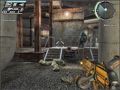 Your objective here will be to stop the flow of time - Test Labs III - Walkthrough - Timeshift - Game Guide and Walkthrough