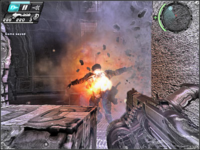 Now you must find a long platform which leads to a new section of the factory - Some Assembly Required II - Walkthrough - Timeshift - Game Guide and Walkthrough