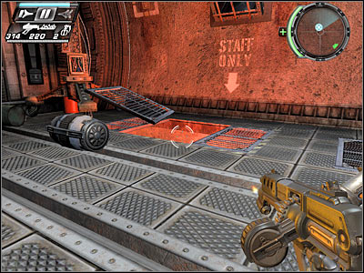 You shouldn't encounter any additional troops here, so you won't have to use nearby object for cover - En Route II - Walkthrough - Timeshift - Game Guide and Walkthrough