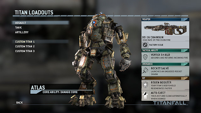 Name: Assault - Titan Classes - Classes - Titanfall - Game Guide and Walkthrough