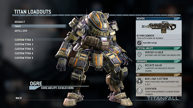 Name: Tank - Titan Classes - Classes - Titanfall - Game Guide and Walkthrough