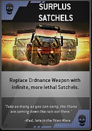 Name: Surplus Satchels - Burn Cards - Titanfall - Game Guide and Walkthrough