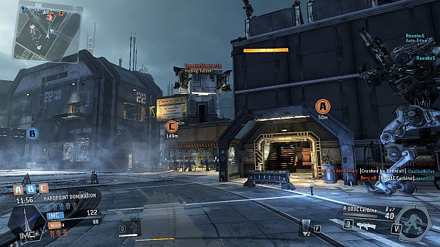 There is one turret on this map - Airbase - Maps - Titanfall - Game Guide and Walkthrough
