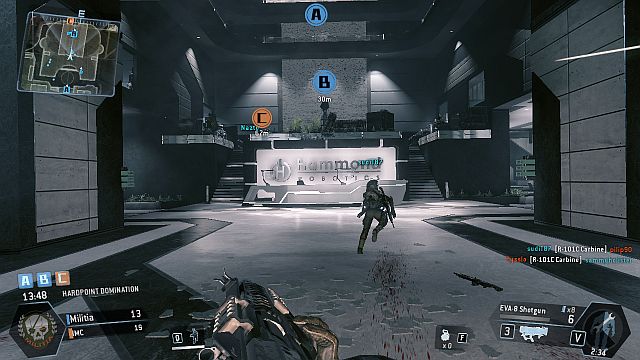 The entrance from the courtyard - Corporate - Maps - Titanfall - Game Guide and Walkthrough