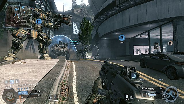 The pathway between the buildings - Corporate - Maps - Titanfall - Game Guide and Walkthrough