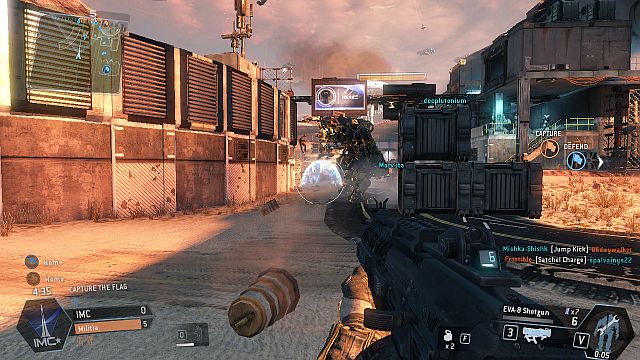 One of the 2 main roads surrounding the central building - Demeter - Maps - Titanfall - Game Guide and Walkthrough