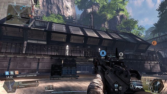 The building shown at the screenshot holds not only a capture point but also a flag - Lagoon - Maps - Titanfall - Game Guide and Walkthrough