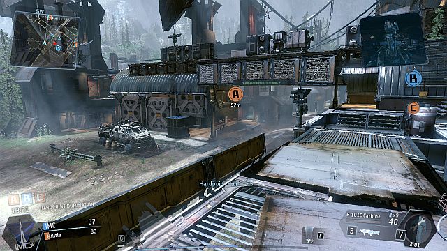 There is a capture point or a CTF flag outside - Relic - Maps - Titanfall - Game Guide and Walkthrough