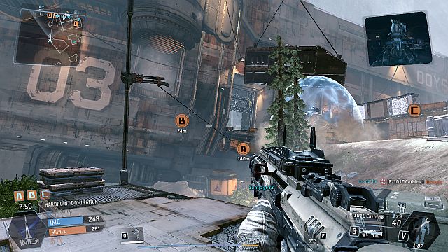 You mostly fight at close quarters inside the ship. - Relic - Maps - Titanfall - Game Guide and Walkthrough