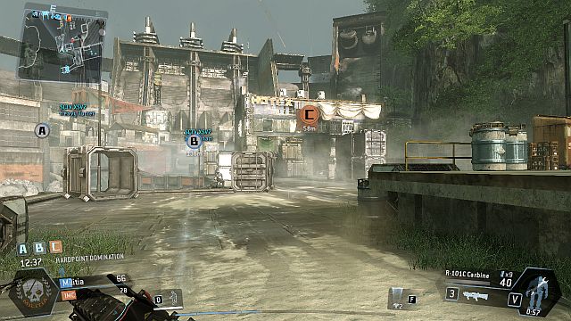 At one of the maps ends, near the large body of water, there is one of the turrets - Smugglers Cove - Maps - Titanfall - Game Guide and Walkthrough