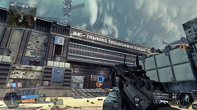 There is a large hangar in the center of the map - Training Ground - Maps - Titanfall - Game Guide and Walkthrough