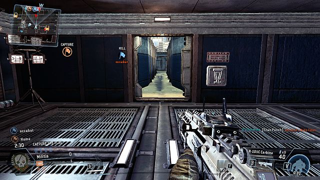 Tunnels between the turrets. - Training Ground - Maps - Titanfall - Game Guide and Walkthrough