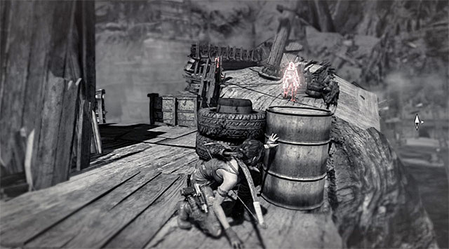 Walk over the collapsed mast and take cover as soon as possible - Return to Jonah with the Block and Tackle | 21: A Pirates Life Walkthrough - 21: A Pirates Life | Walkthrough - Tomb Raider Game Guide