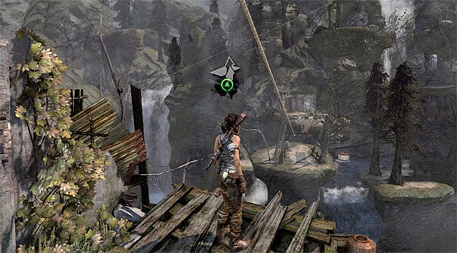 Both paths lead to the same place, which is the top of the tower - Reach the Endurance Wreck (part 1) | 22: Gone Missing Walkthrough - 22: Gone Missing | Walkthrough - Tomb Raider Game Guide