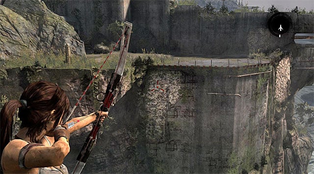 Continue down the narrow corridor until you reach a small hill with the Bunker Vista base camp - Reach the Endurance Wreck (part 2) | 22: Gone Missing Walkthrough - 22: Gone Missing | Walkthrough - Tomb Raider Game Guide