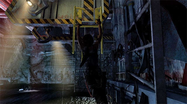 Turn left, run to the corner and face the interactive object again - Find Alex | 22: Gone Missing Walkthrough - 22: Gone Missing | Walkthrough - Tomb Raider Game Guide