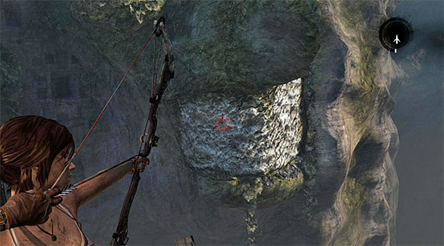 After regaining control over the main heroine, slightly turn left and position yourself at the new edge - Enter the Monastery | 24: Going Back In Walkthrough - 24: Going Back In | Walkthrough - Tomb Raider Game Guide
